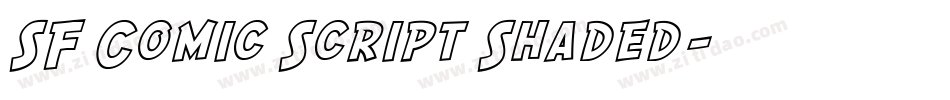 SF Comic Script Shaded字体转换